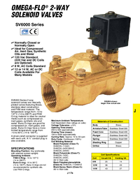 Thumbnail of document Data Sheet - SV6004 2-Way, NC, Pilot Operated, Brass, Solenoid Valves